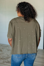 Hazel Blues® |  Less Than Stressed Asymmetrical Distressed Top