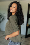 Hazel Blues® |  Less Than Stressed Asymmetrical Distressed Top