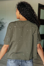 Hazel Blues® |  Less Than Stressed Asymmetrical Distressed Top