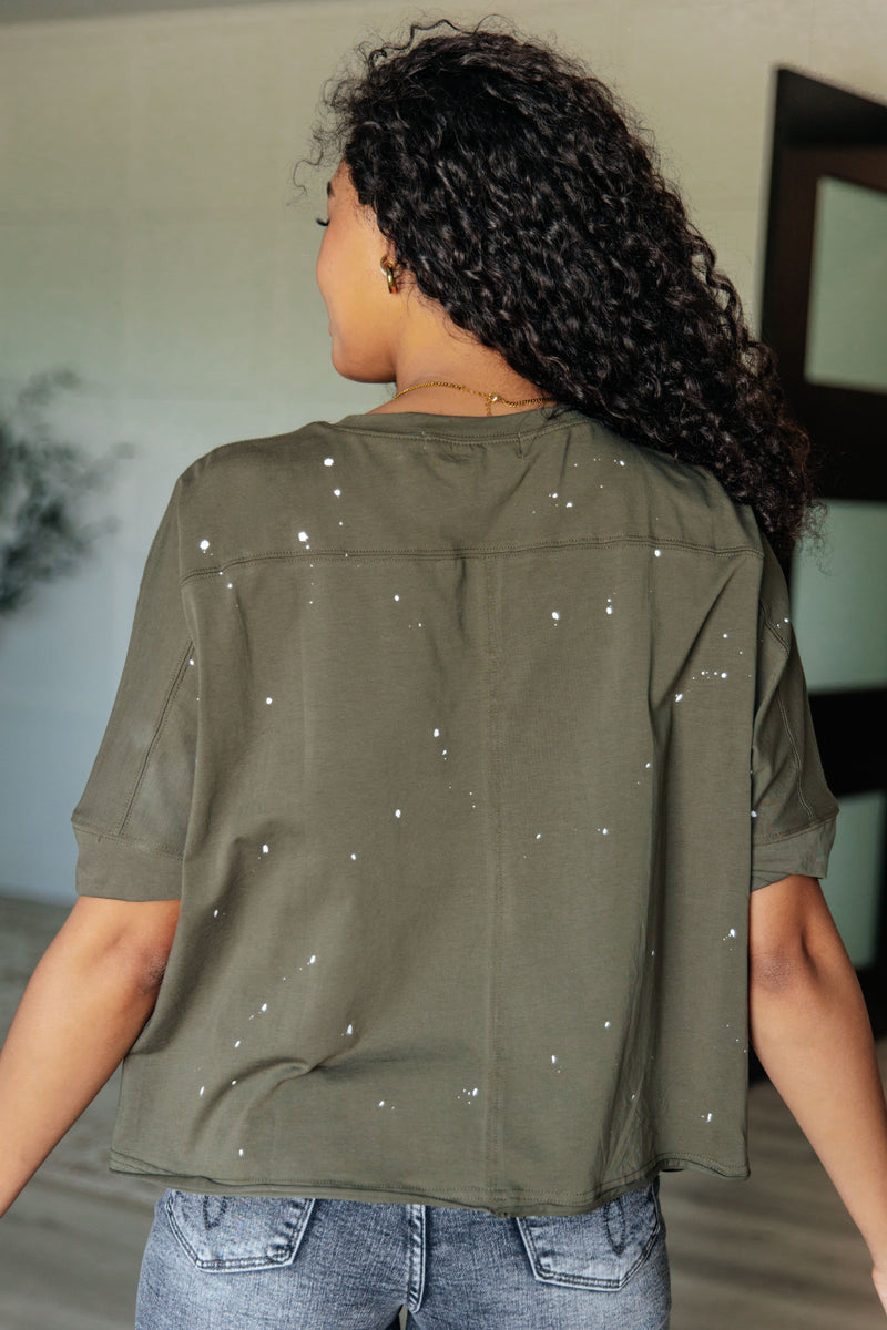 Hazel Blues® |  Less Than Stressed Asymmetrical Distressed Top