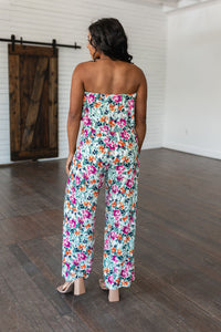 Hazel Blues® |  Life of the Party Floral Jumpsuit in Green