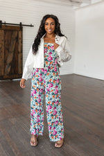 Hazel Blues® |  Life of the Party Floral Jumpsuit in Green