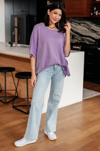 Hazel Blues® |  Lilac Whisper Dolman Sleeve Top