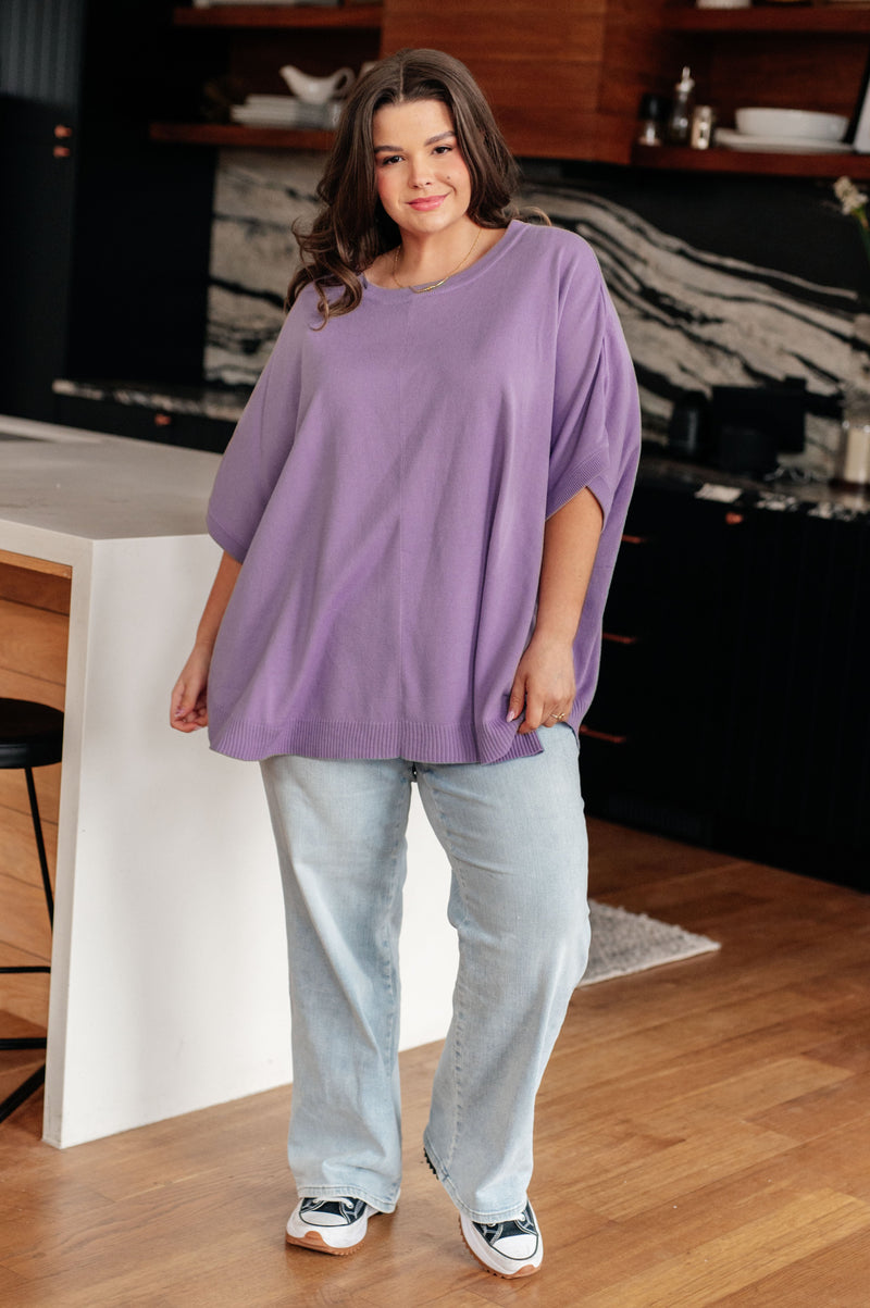 Hazel Blues® |  Lilac Whisper Dolman Sleeve Top