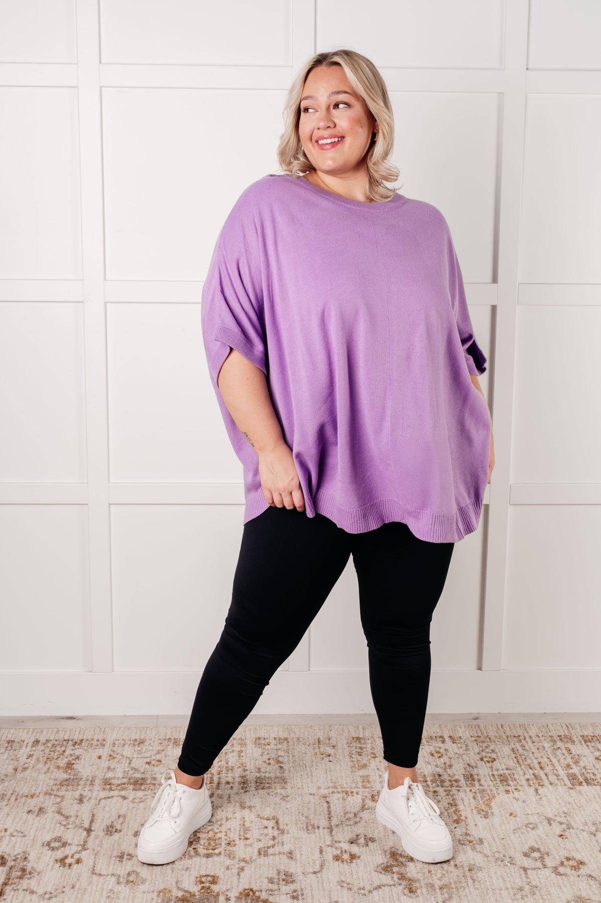 Hazel Blues® |  Lilac Whisper Dolman Sleeve Top