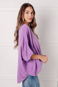 Hazel Blues® |  Lilac Whisper Dolman Sleeve Top