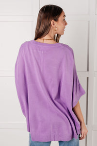 Hazel Blues® |  Lilac Whisper Dolman Sleeve Top