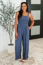 Hazel Blues® |  Live Your Best Life Floral Jumpsuit in Blue Floral