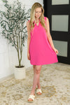 Hazel Blues® |  Lizzy Tank Dress in Hot Pink
