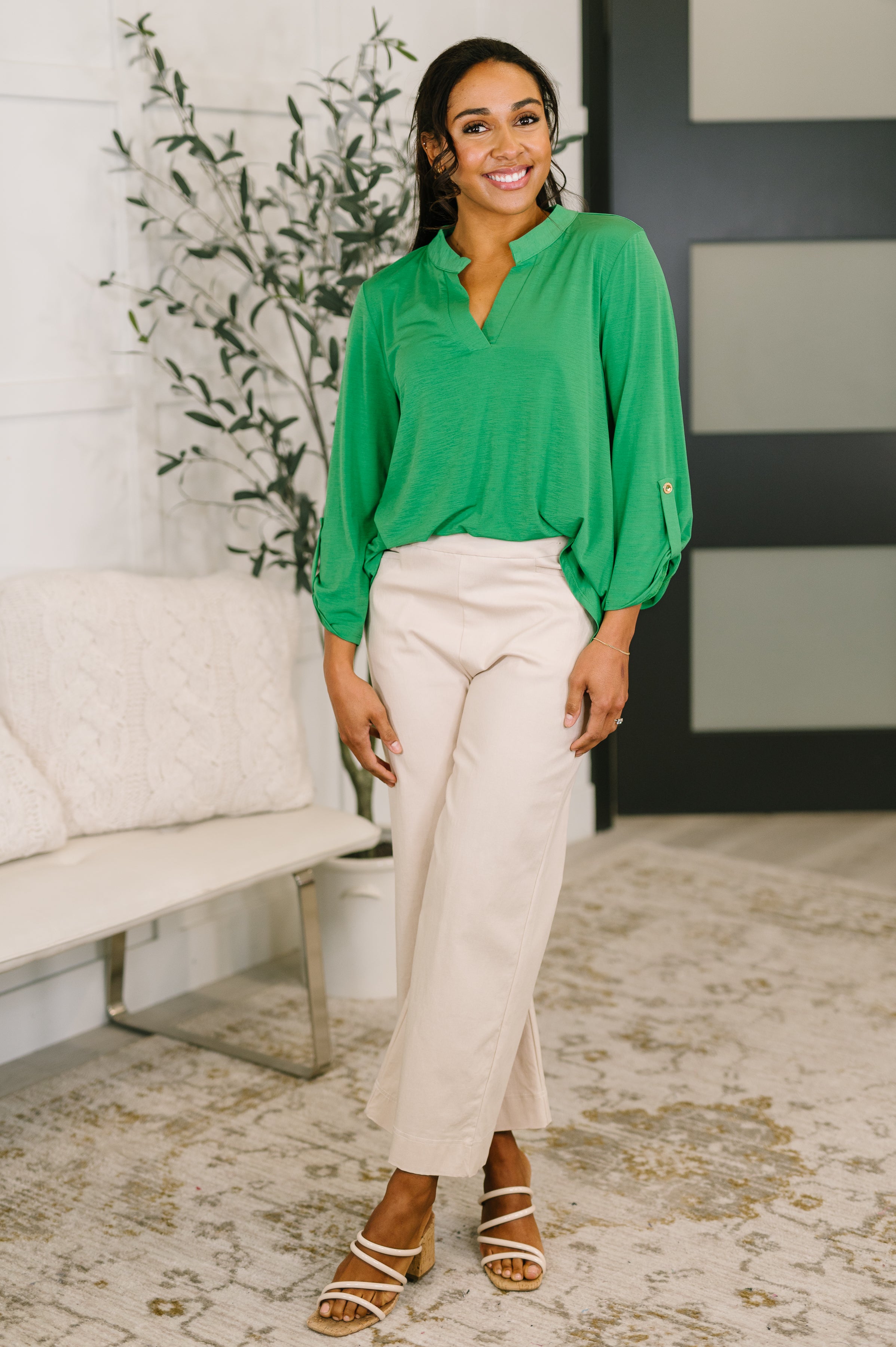Lizzy Top in Kelly Green – Hazel Blues®