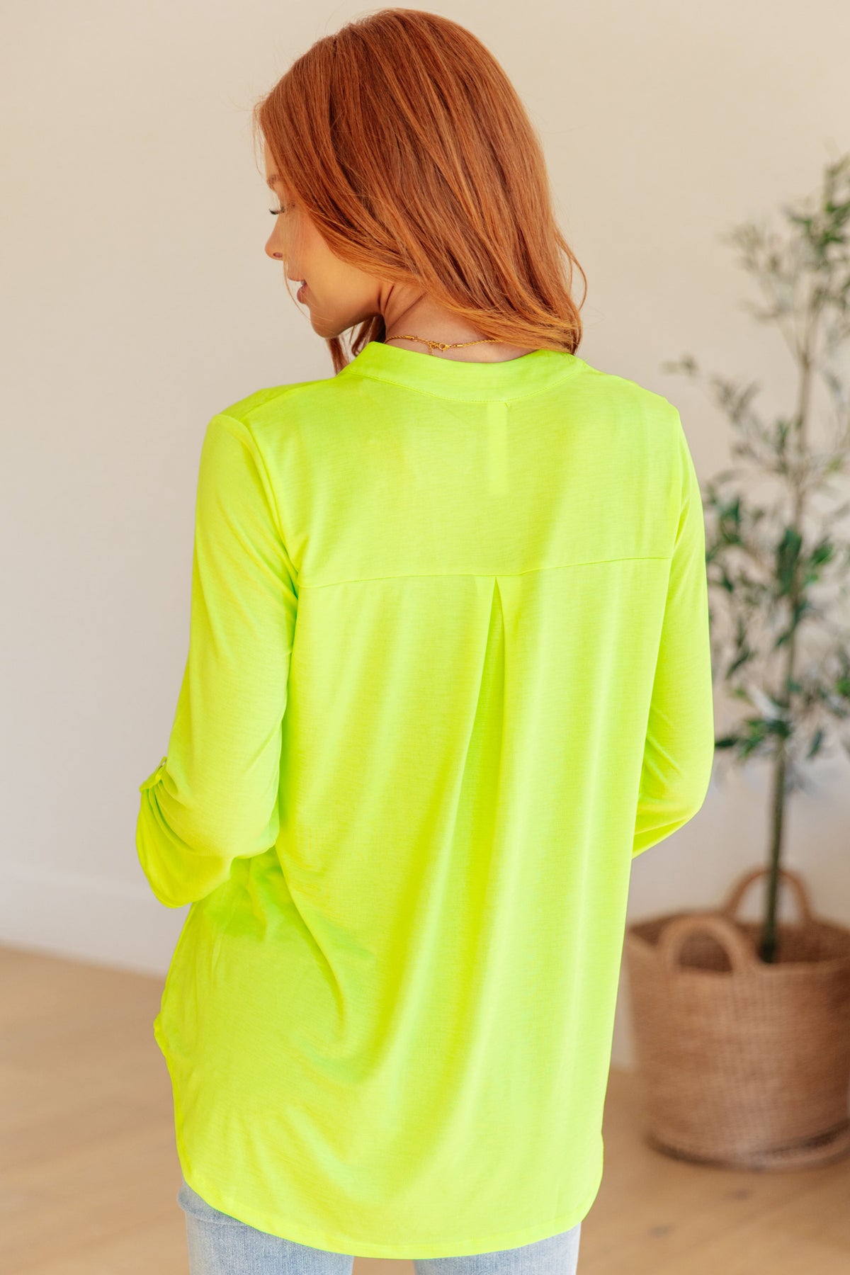 Hazel Blues® |  Lizzy Top in Neon Green