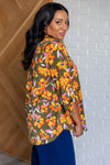 Hazel Blues® |  Lizzy Top in Olive and Mustard Floral