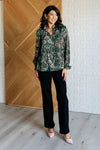 Hazel Blues® |  Looking Out Damask Print Blouse