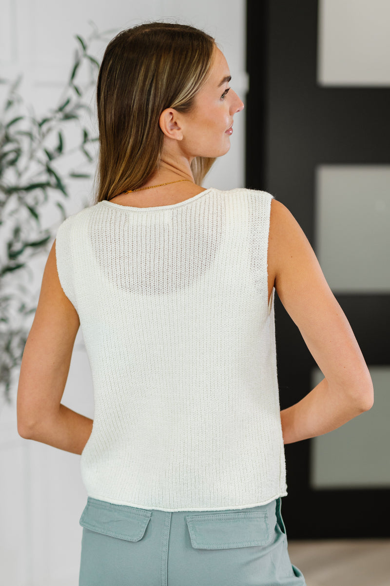 Hazel Blues® | Loose Interpretation Tie Front Knit Vest