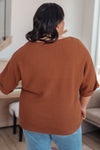 Hazel Blues® |  Lotta Love Knitted Sweater Top in Rust