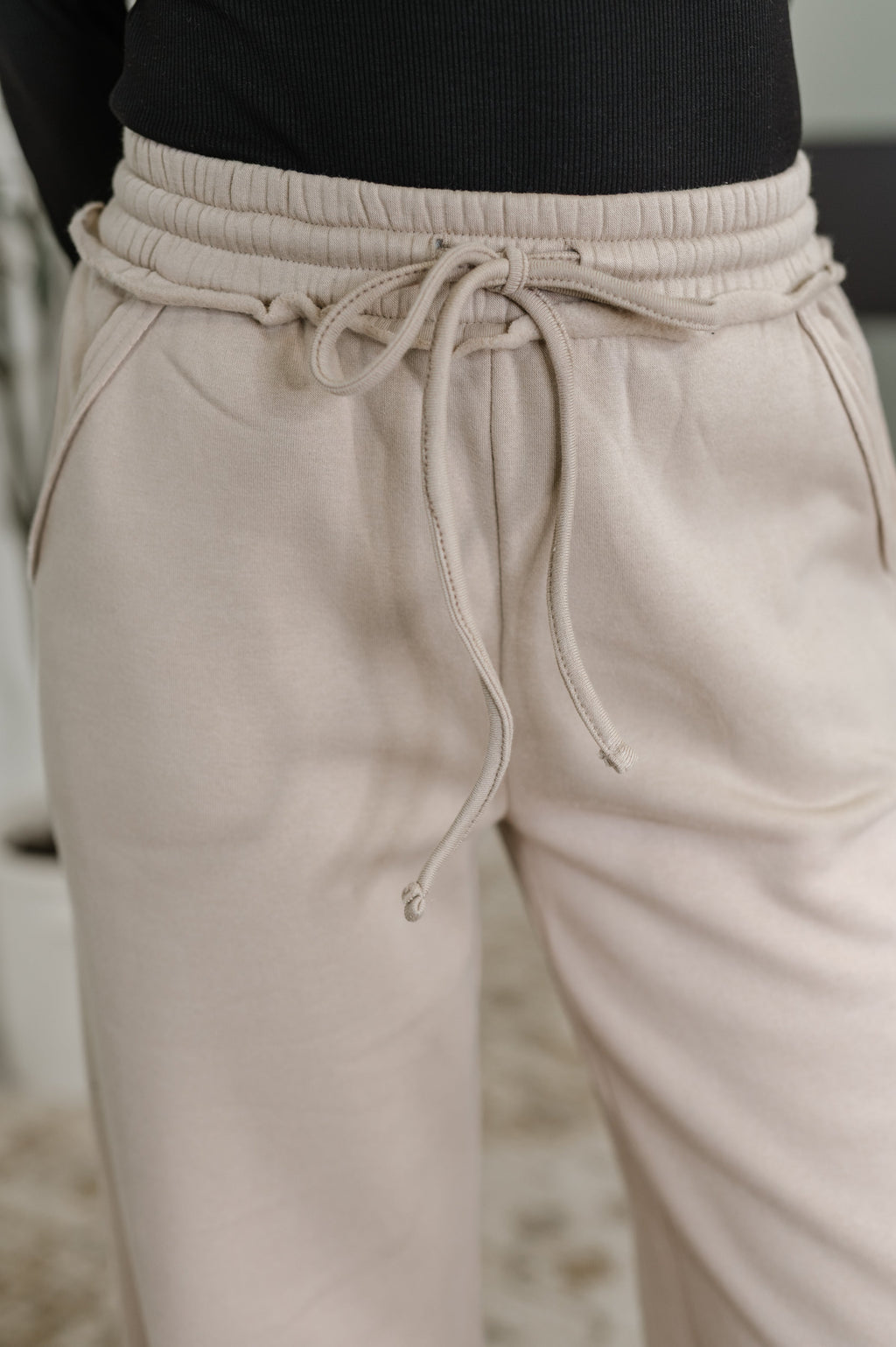 Hazel Blues® |  Lounge Line Wide Leg Sweats in Ash Mocha