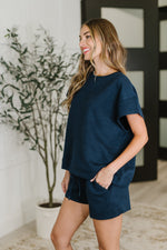 Hazel Blues® |  Love on the Loose Quilted Bottoms in Navy