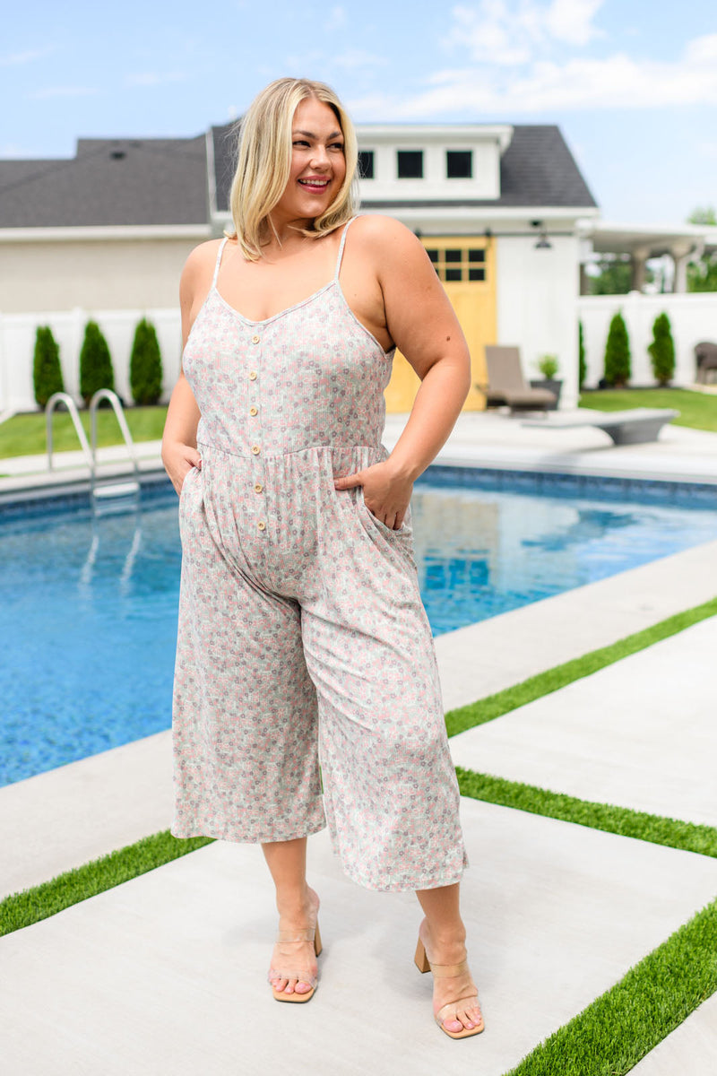 Hazel Blues® |  Lucky In Love Floral Jumpsuit