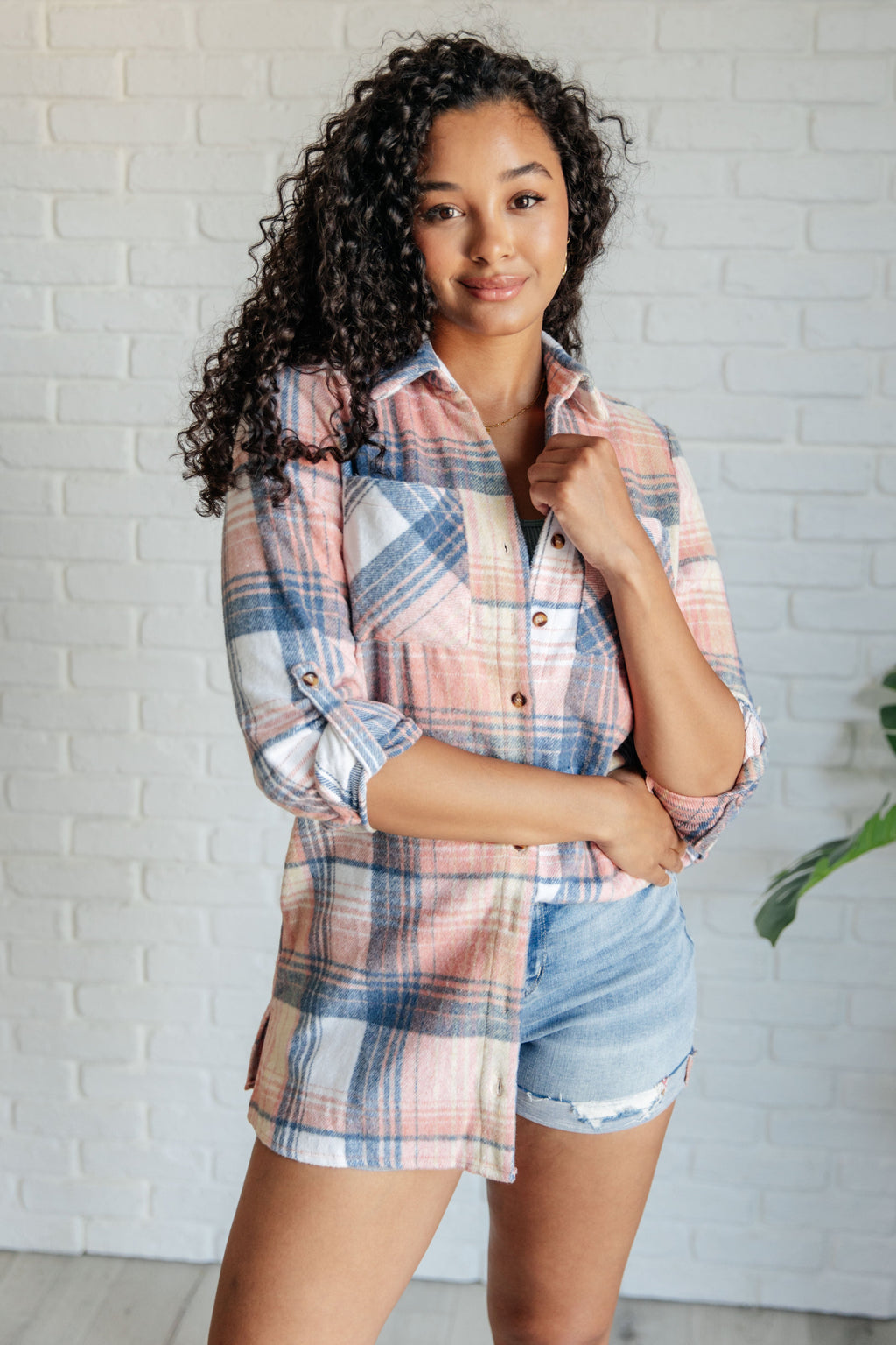 Hazel Blues® |  Lumber Jill Plaid Button Down