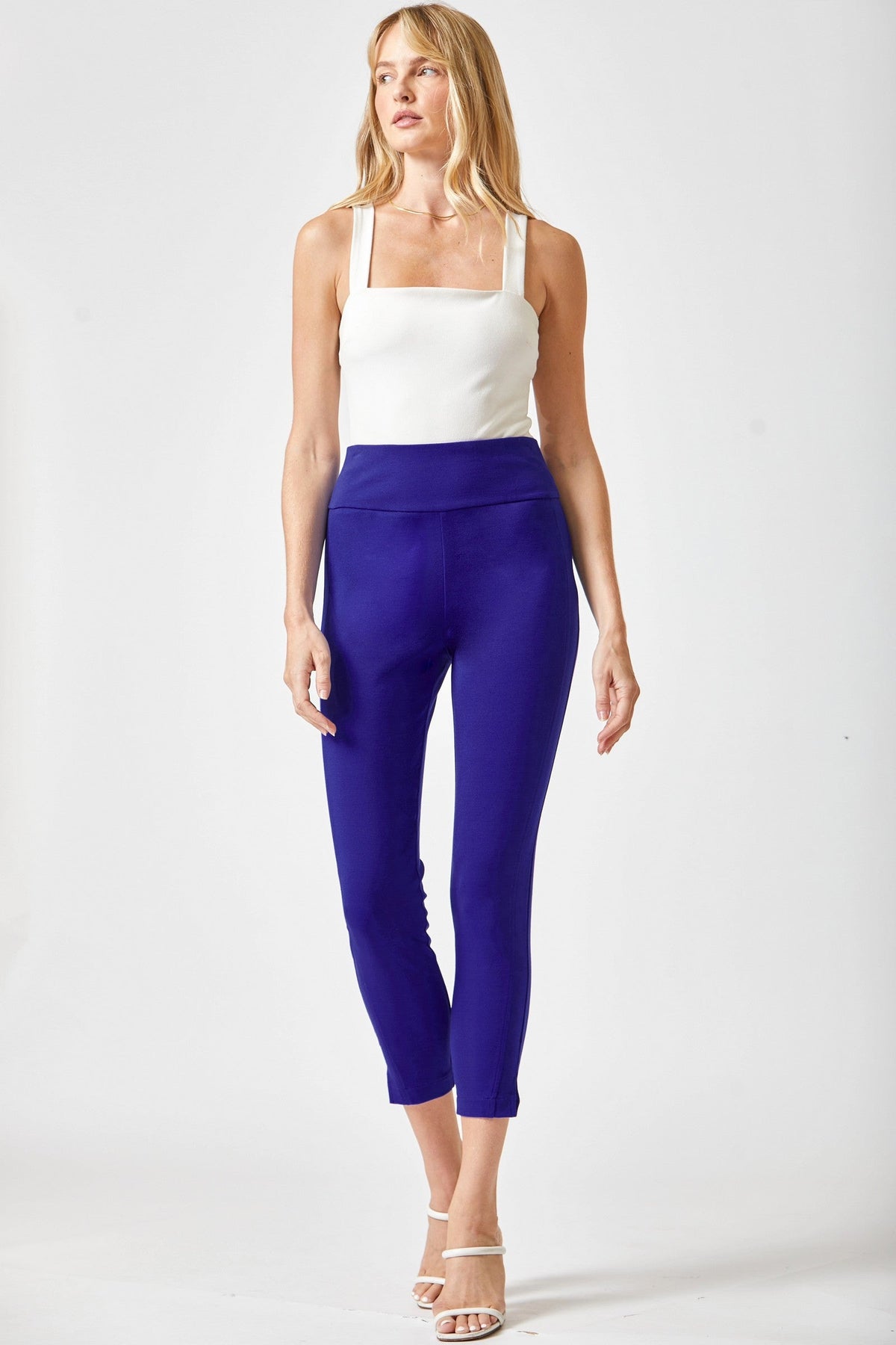 Hazel Blues® |  Magic Ankle Crop Skinny 26" Pants in Twelve Colors