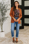 Hazel Blues® |  Magic 3/4 Blazer in Rust