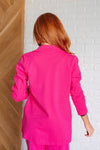 Hazel Blues® |  Magic 3/4 Blazer in Hot Pink