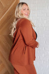 Hazel Blues® |  Magic 3/4 Blazer in Rust