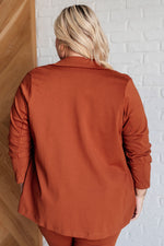 Hazel Blues® |  Magic 3/4 Blazer in Rust