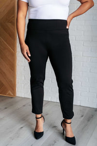 Hazel Blues® |  Magic Ankle Crop Skinny Pants in Black