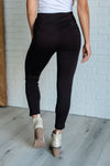 Hazel Blues® |  Magic Ankle Crop Skinny Pants in Chocolate