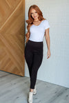 Hazel Blues® |  Magic Ankle Crop Skinny Pants in Chocolate