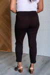 Hazel Blues® |  Magic Ankle Crop Skinny Pants in Chocolate