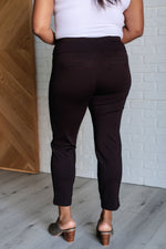 Hazel Blues® |  Magic Ankle Crop Skinny Pants in Chocolate