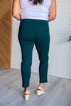 Hazel Blues® |  Magic Ankle Crop Skinny Pants in Hunter Green