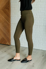 Hazel Blues® |  Magic Ankle Crop Skinny Pants in Olive