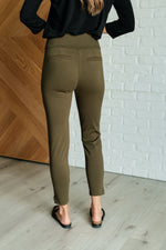 Hazel Blues® |  Magic Ankle Crop Skinny Pants in Olive