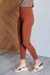 Hazel Blues® |  Magic Ankle Crop Skinny Pants in Rust
