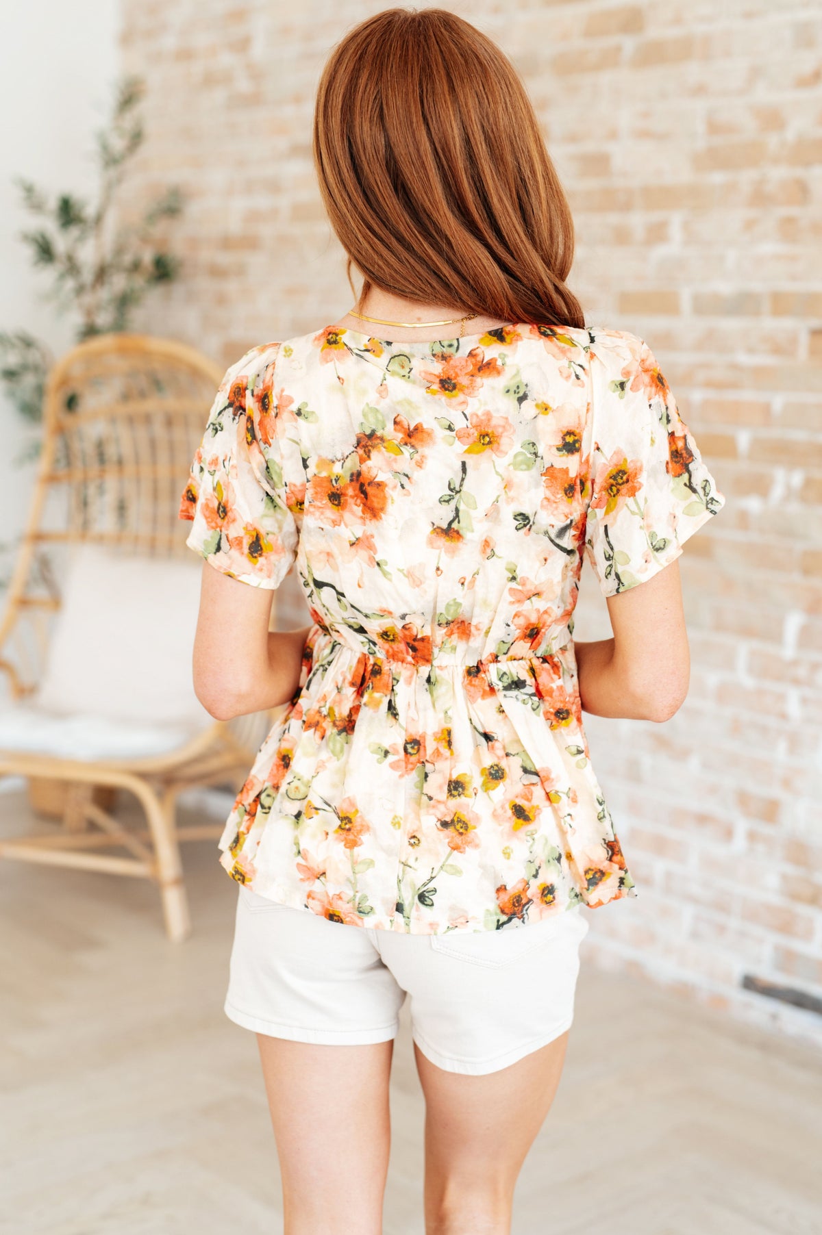 Hazel Blues® |  Magic Dance Square Neck Floral Blouse