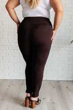 Hazel Blues® |  Magic Skinny 28" Pants in Chocolate
