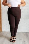 Hazel Blues® |  Magic Skinny 28" Pants in Chocolate