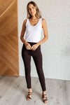Hazel Blues® |  Magic Skinny 28" Pants in Chocolate