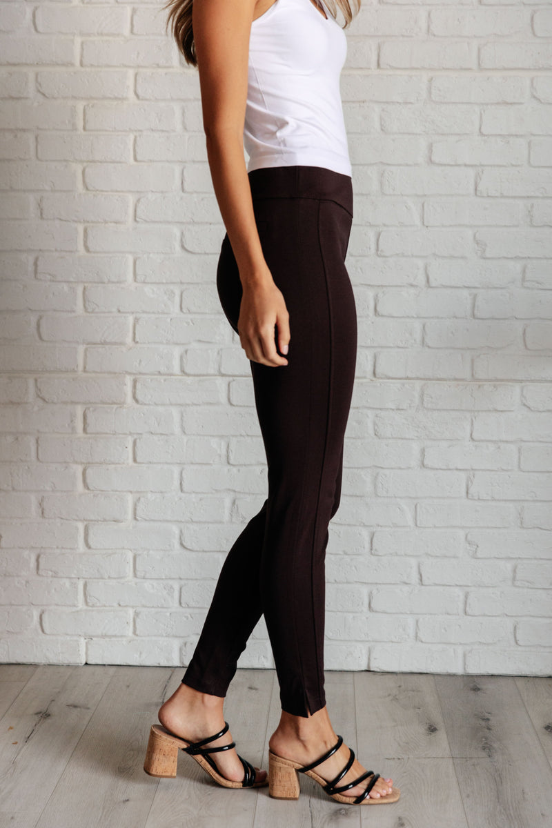 Hazel Blues® |  Magic Skinny 28" Pants in Chocolate