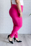 Hazel Blues® |  Magic Skinny 28" Pants in Hot Pink