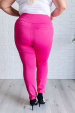 Hazel Blues® |  Magic Skinny 28" Pants in Hot Pink