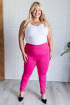Hazel Blues® |  Magic Skinny 28" Pants in Hot Pink