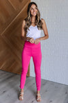 Hazel Blues® |  Magic Skinny 28" Pants in Hot Pink