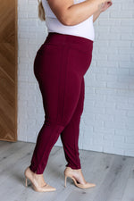 Hazel Blues® |  Magic Skinny 28" Pants in Wine
