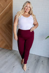 Hazel Blues® |  Magic Skinny 28" Pants in Wine