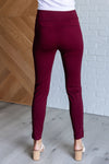Hazel Blues® |  Magic Skinny 28" Pants in Wine