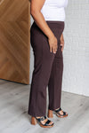 Hazel Blues® |  Magic Straight Pants in Chocolate